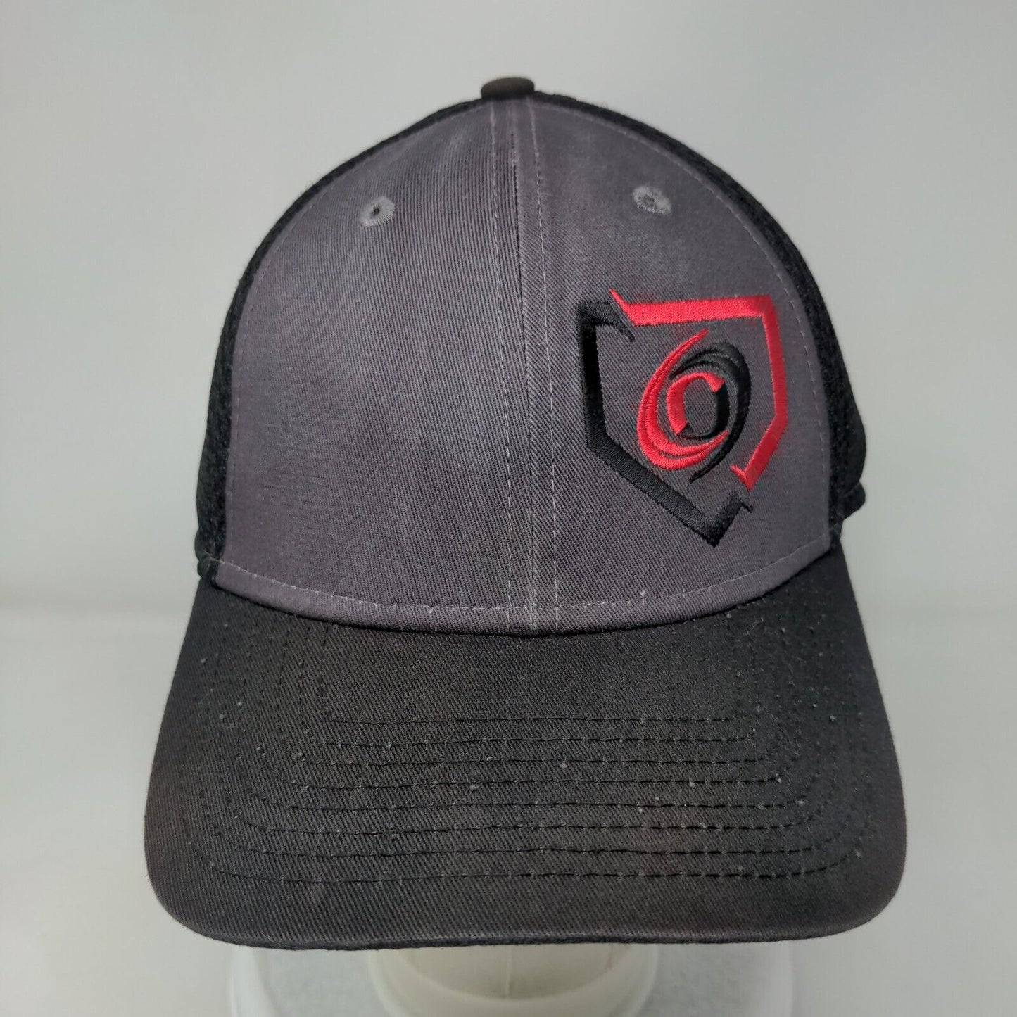New Era Snapback Trucker Hat Black OSFM Adjustable Embroidered 9Forty Cotton