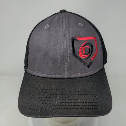 New Era Snapback Trucker Hat Black OSFM Adjustable Embroidered 9Forty Cotton