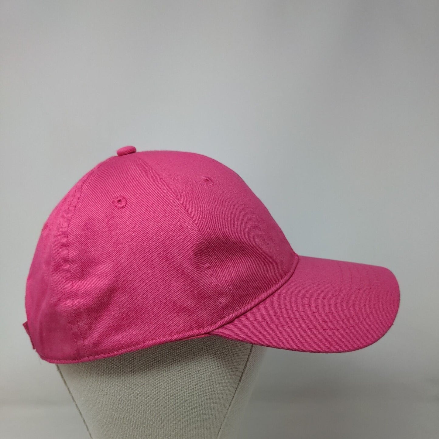 Unbranded Strapback Hat Pink OSFM Adjustable Outdoor 6 Panel Blank