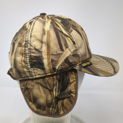 Whitewater Ducks Unlimited Brown One Size Camo Baseball Cap Gore-Tex Flaps Hat