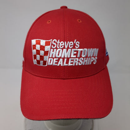 Steve's Hometown Dealership Ford Ram Strapback Hat Red OS Adjustable 360 Apparel