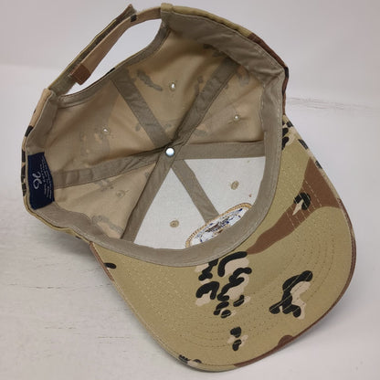 Hosanna Baseball Cap Beige OSFM Desert Camo Air Force Seal US Flag Military Hat