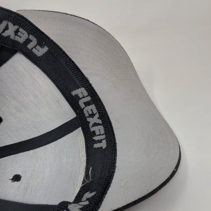 Bassaholics Addicted Fitted Hat Black Small-Medium Embroidered Yupoong