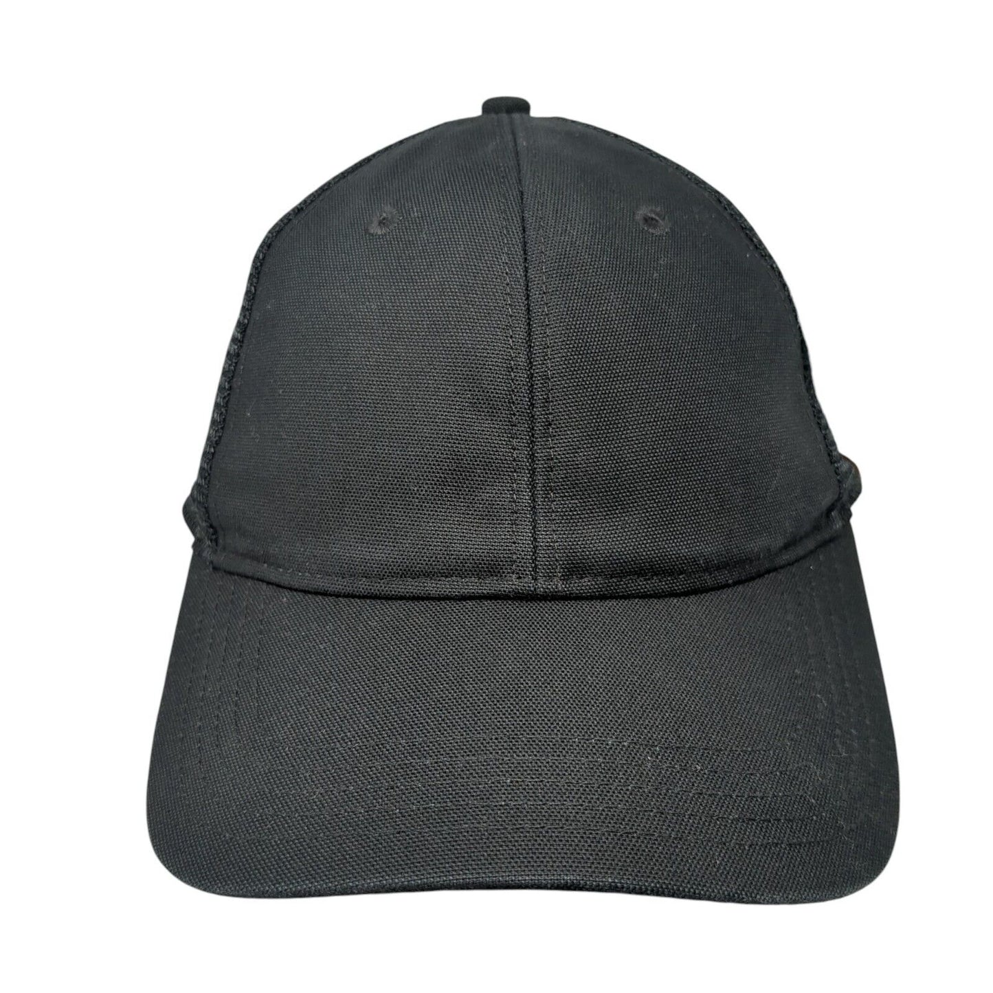 Carhartt Snapback Trucker Hat Black One Size Adjustable Mesh Back 6 Panel Blank