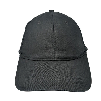 Carhartt Snapback Trucker Hat Black One Size Adjustable Mesh Back 6 Panel Blank