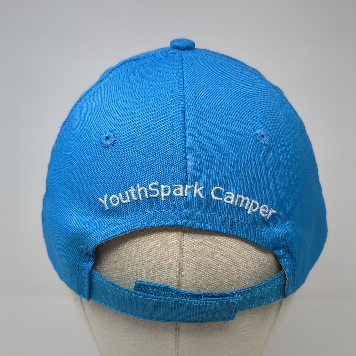 Microsoft Strapback Hat Blue 54cm Adjustable YouthSpark Camper 6 Panel