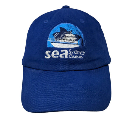 Sea Sydney Cruises Strapback Hat Blue One Size Adjustable Embroidered