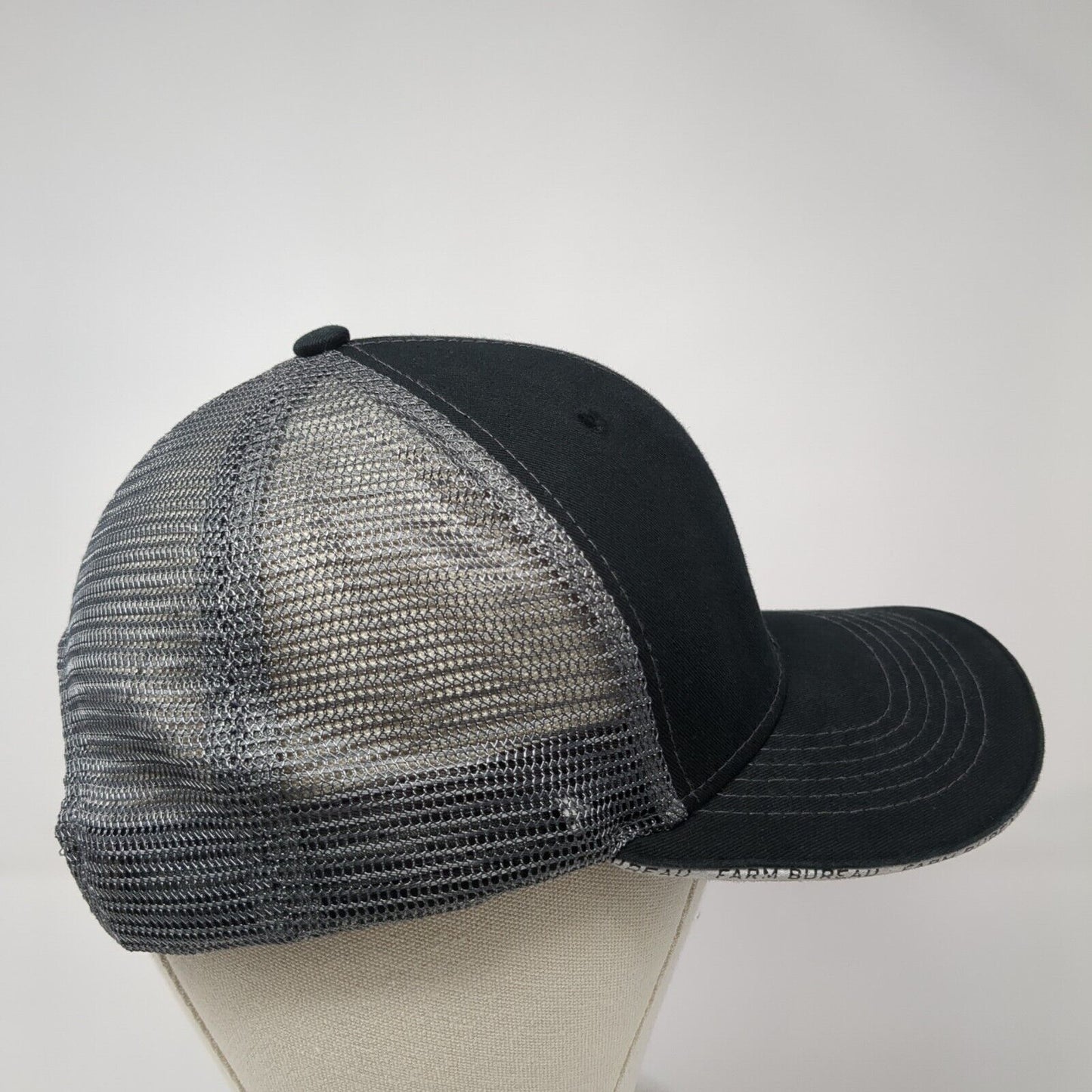 Farm Bureau Ins. Snapback Trucker Hat Black One Size Mesh Back 6 Panel