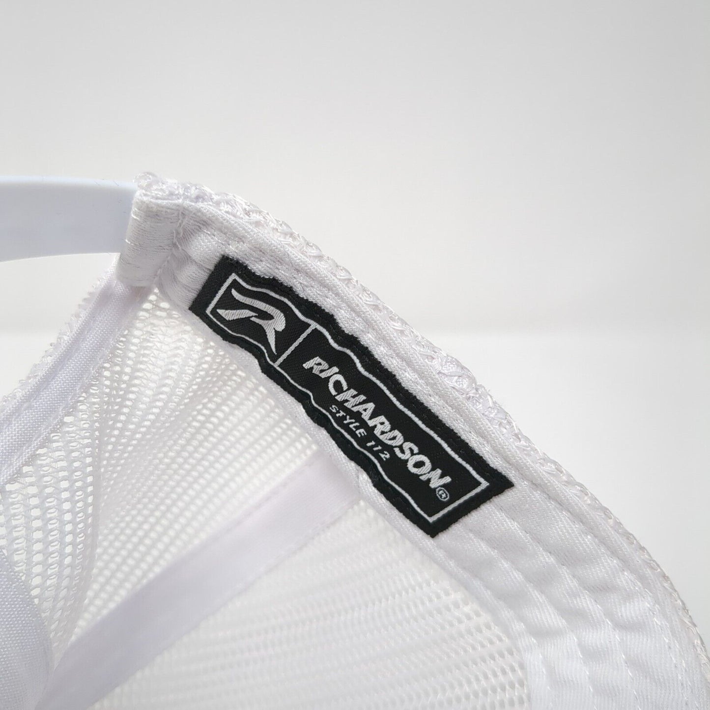 Richardson Snapback Mesh Back Trucker Hat Tan One Size Leather Patch