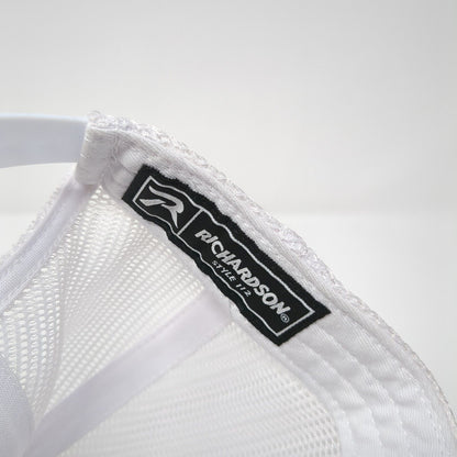 Richardson Snapback Mesh Back Trucker Hat Tan One Size Leather Patch