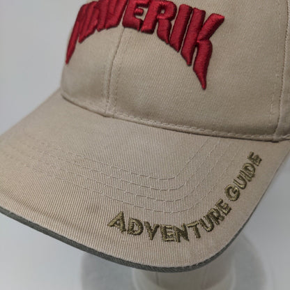 Maverik Adventure Guide Strapback Hat Tan One Size Embroidered