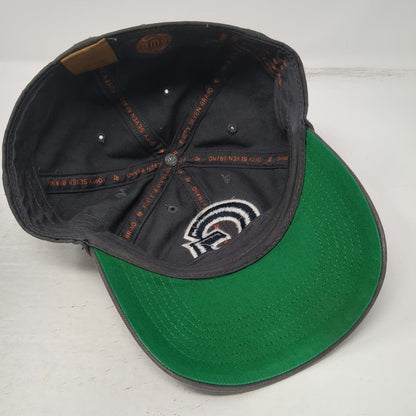 47 Brand Georgetown Hoyas NCAA Gray Cap L Green Underbrim Fitted Script Back Hat
