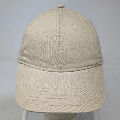 H&M Baseball Cap Beige L Adjustable Slideback Strap 100% Cotton Plain Solid Hat