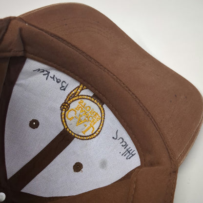 C-A-L Ranch Stores Baseball Cap Brown One Size Embroidered Logo Strapback Hat