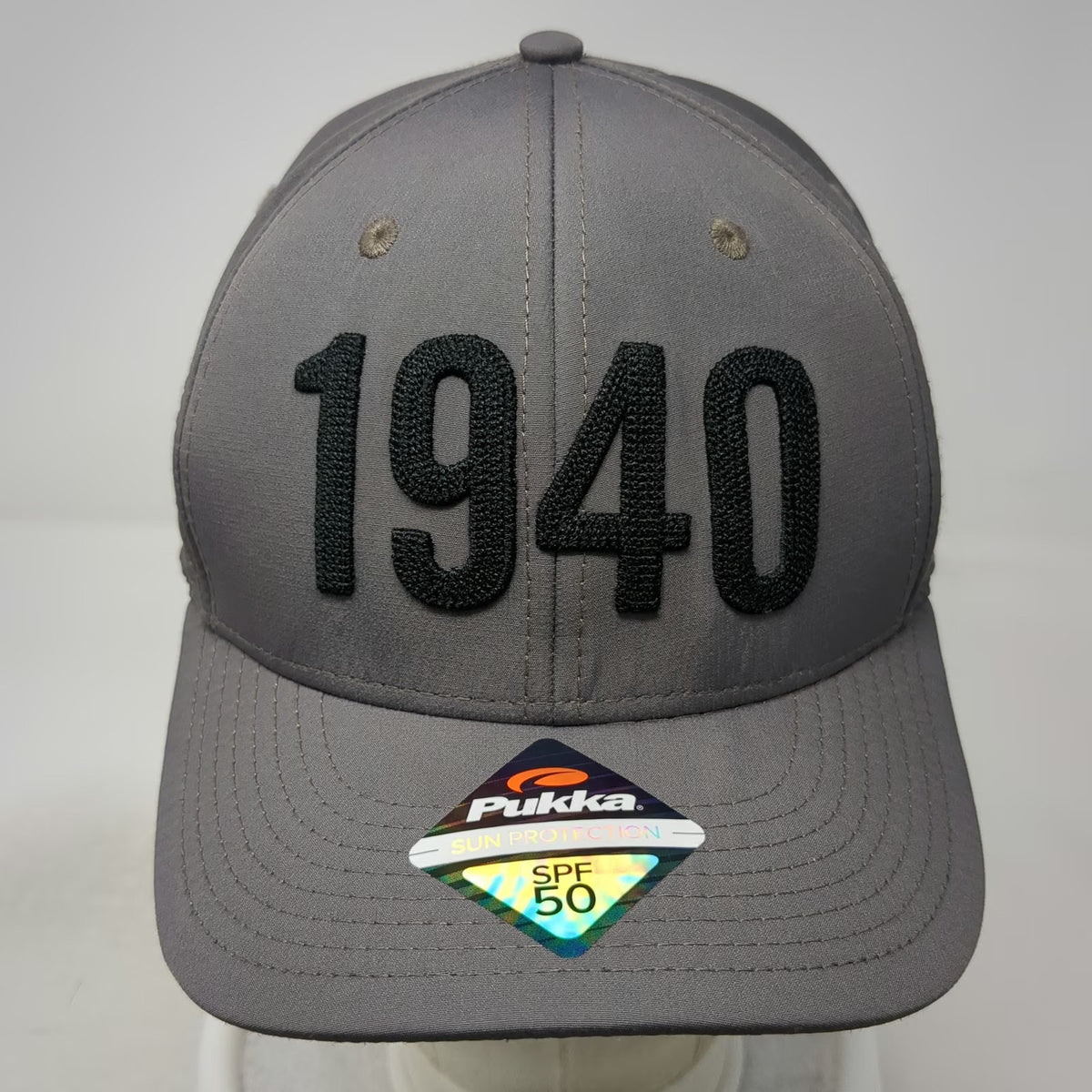 Pukka Snapback Gray One Size 1940 Country Club SPF 50 Embroidered Polyester Hat
