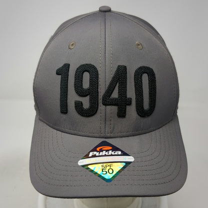 Pukka Snapback Gray One Size 1940 Country Club SPF 50 Embroidered Polyester Hat