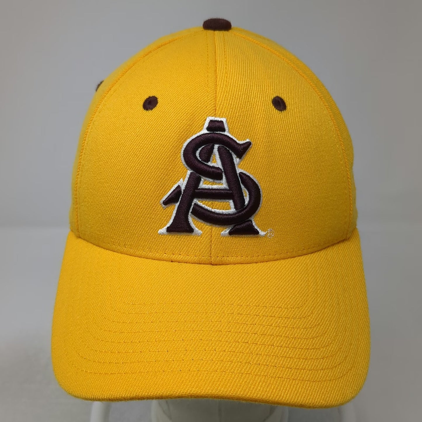 Zephyr Arizona State Sun Devils NCAA Yellow S Hat Sparky Brown Underbrim Fitted