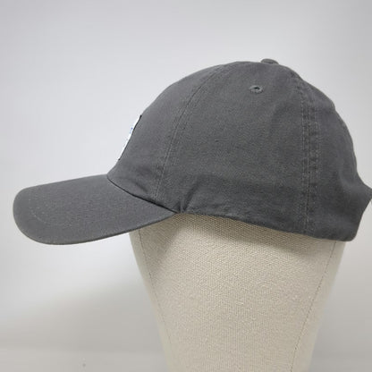 Quake City Caps Intuit Logo Patch Gray Baseball Cap OSFM Slideback Hat Cotton