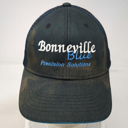 Port Authority Trucker Hat Black Blue One Size Topcon Bonneville Mesh Snapback