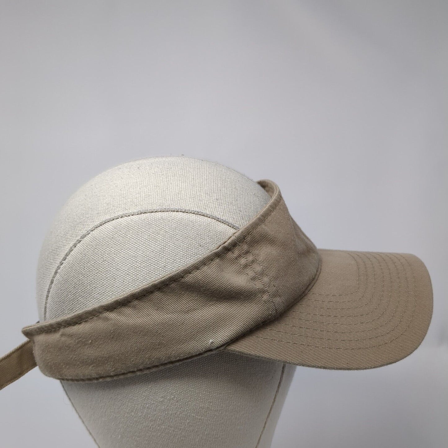 Signatures Slideback Sun Visor Hat Tan One Size Adjustable Lightweight Blank