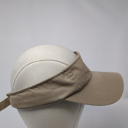 Signatures Slideback Sun Visor Hat Tan One Size Adjustable Lightweight Blank
