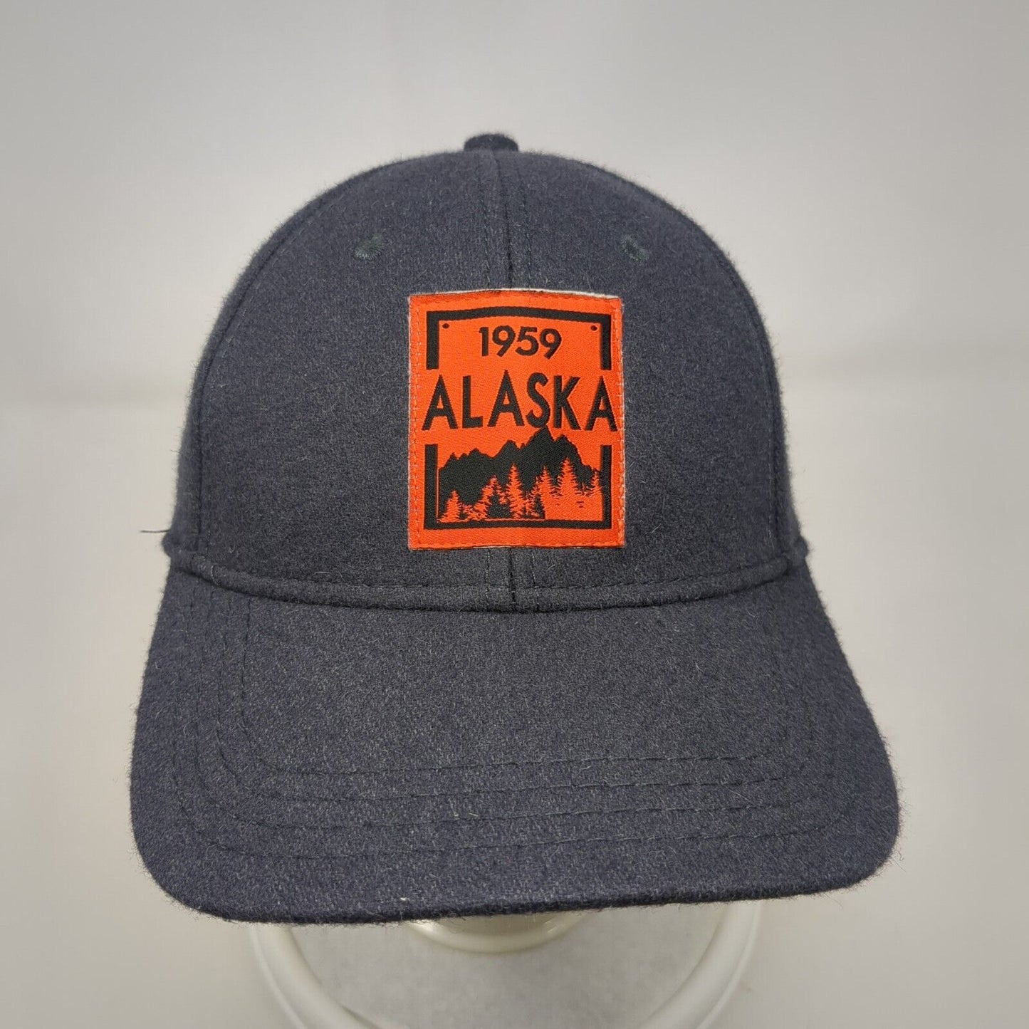 1959 Alaska Patch Strapback Hat Gray OSFA Adjustable Hat Graphix 360