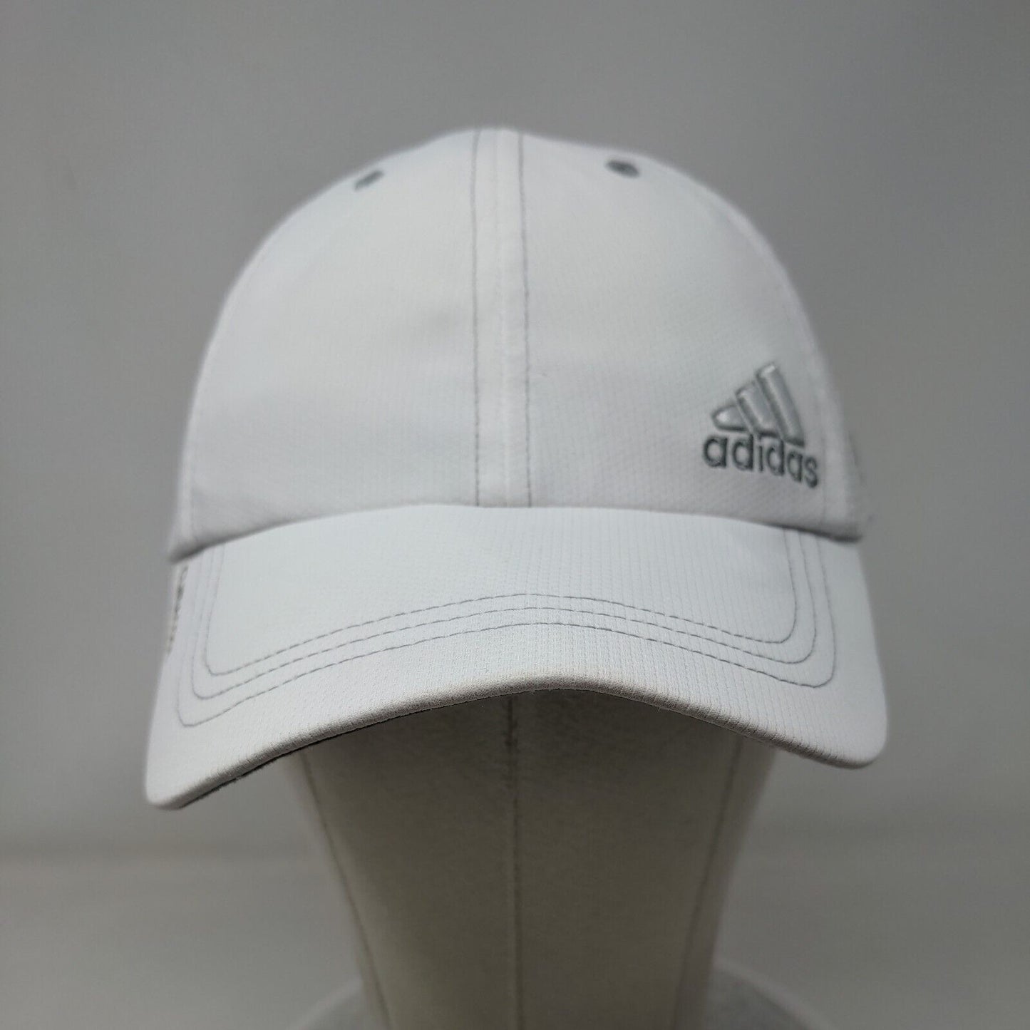Adidas Climacool Strapback Hat White One Size Adjustable Embroidered 6 Panel