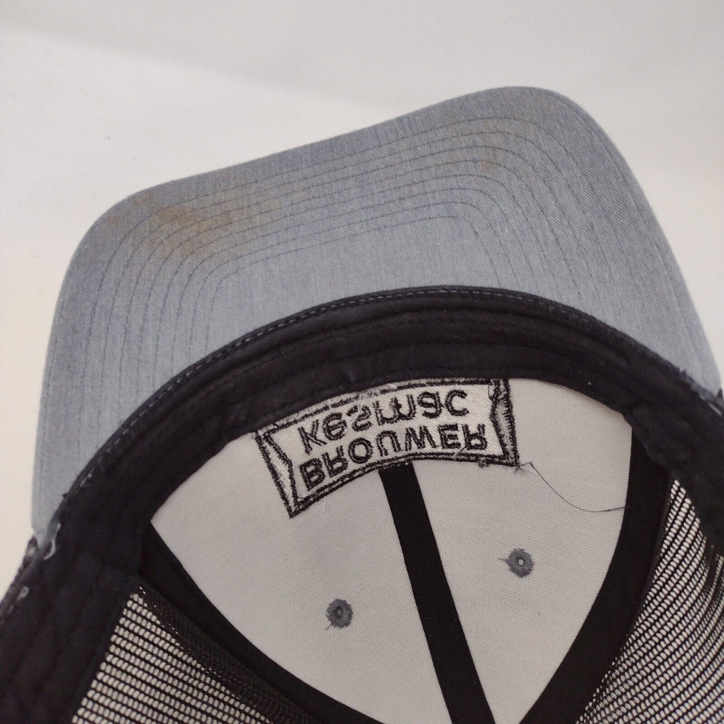 Brouwer Kesmac Snapback Mesh Back Trucker Hat Gray OSFA Yupoong