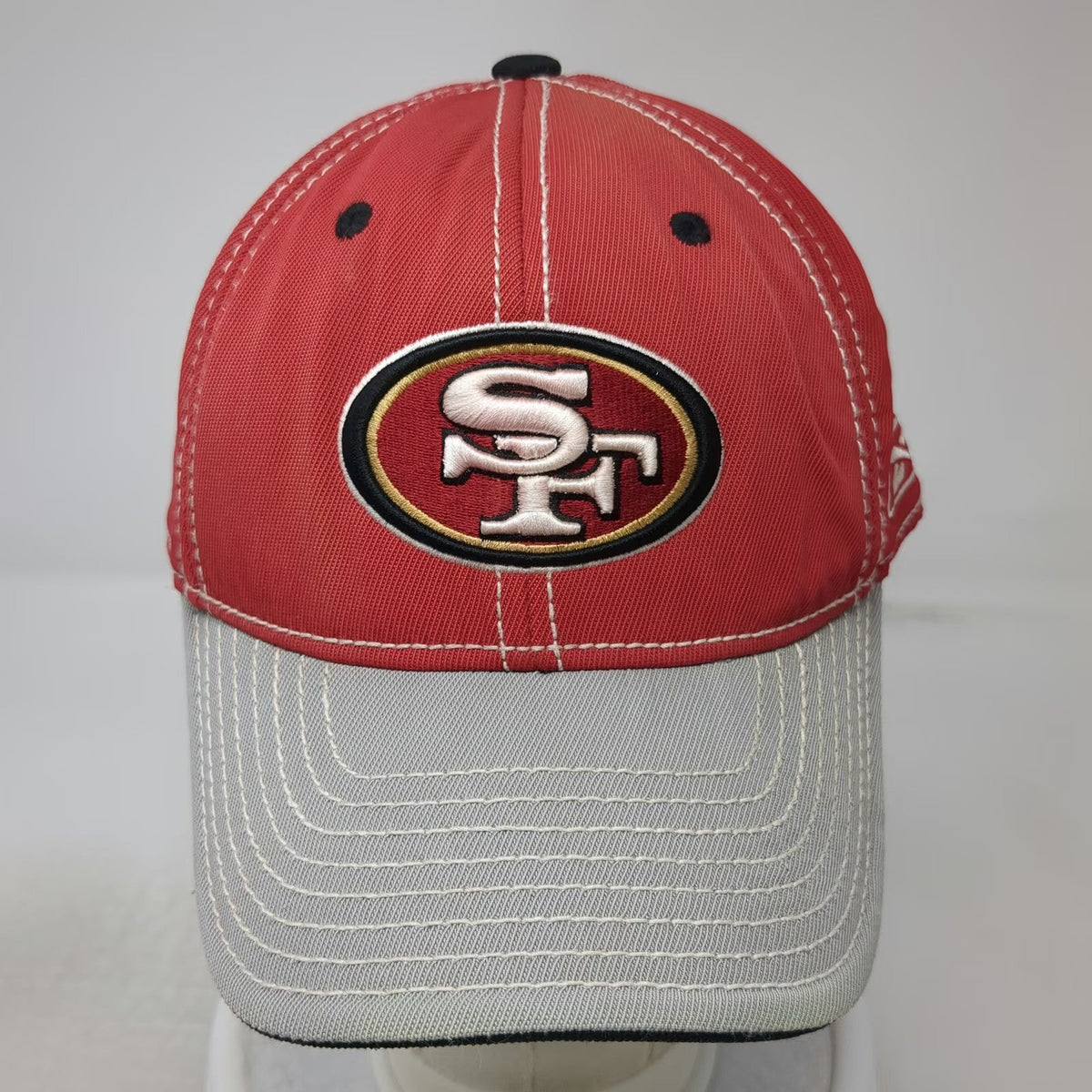 San Francisco 49ers NFL Reebok Red Gray XL Onfield Contrast Stitching Cap Hat