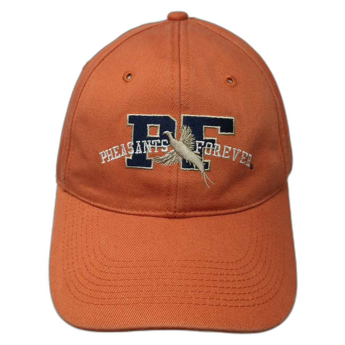 Points North Orange One Size Baseball Cap Hat Pheasants Forever Habitat Org