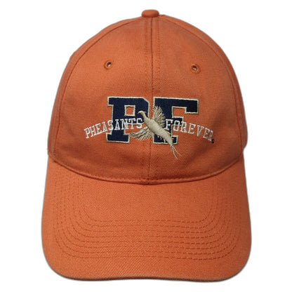 Points North Orange One Size Baseball Cap Hat Pheasants Forever Habitat Org