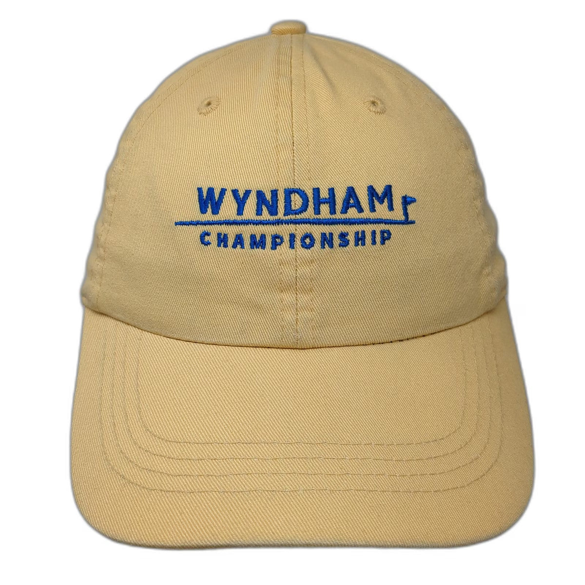 Ahead Vintage Wyndham Championship Golf Hat Baseball Cap Yellow OSFM Slideback
