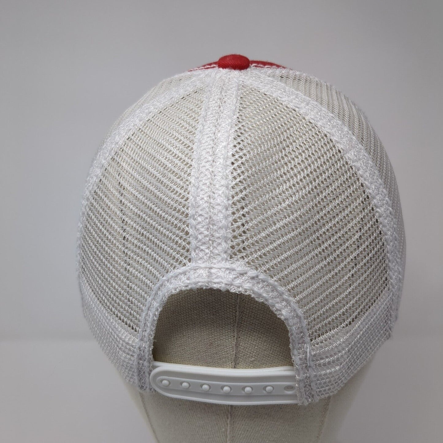 Duke's Small Batch Smoked Meats Trucker Hat Red One Size Mesh Back