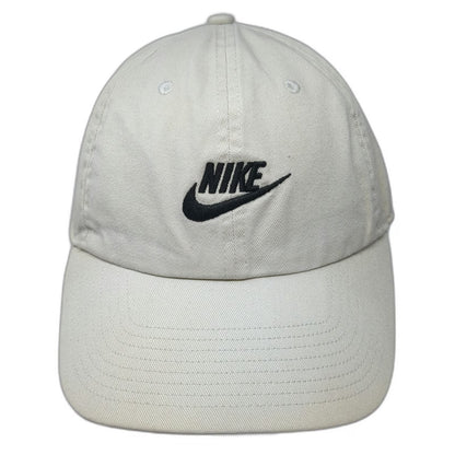 Nike Baseball Cap Beige Black One Size Slideback Heritage86 Cotton Logo Hat