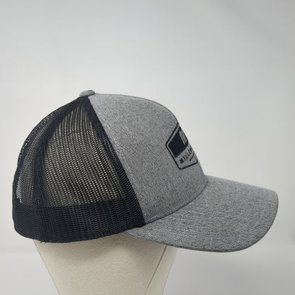 Millenkamp Snapback Mesh Back Trucker Hat Gray One Size Pacific Headwear