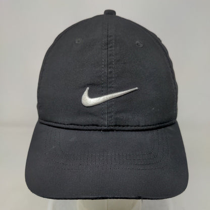 Nike Swoosh Strapback Hat Black OSFM Legacy91 Dri-Fit Embroidered