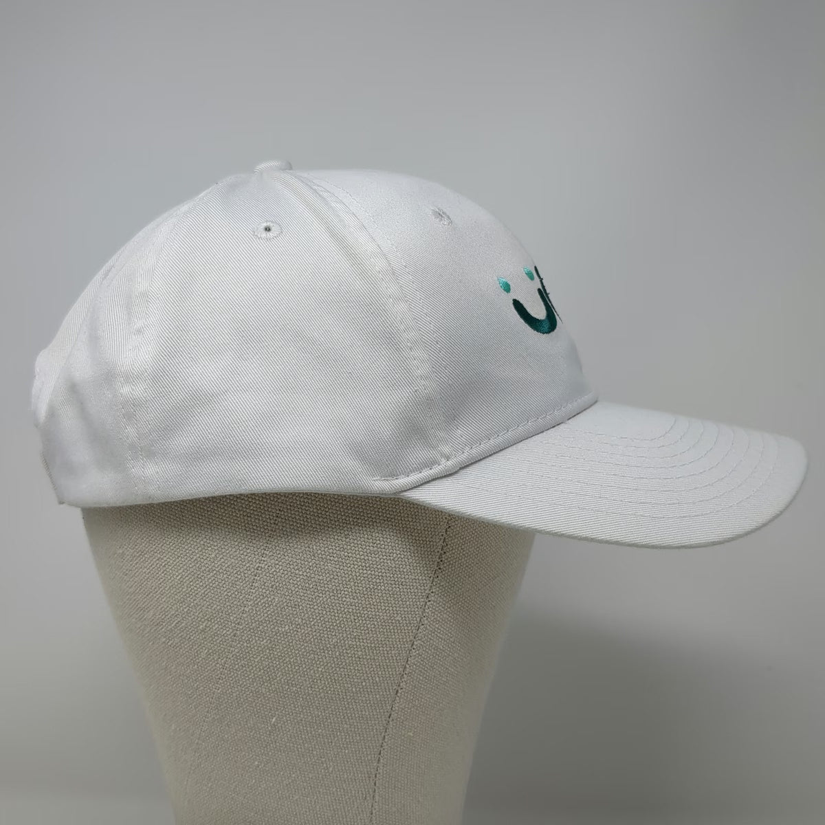 UKG Ultimate Kronos Group White Baseball Cap One Size Strapback Hat Logo Sewn