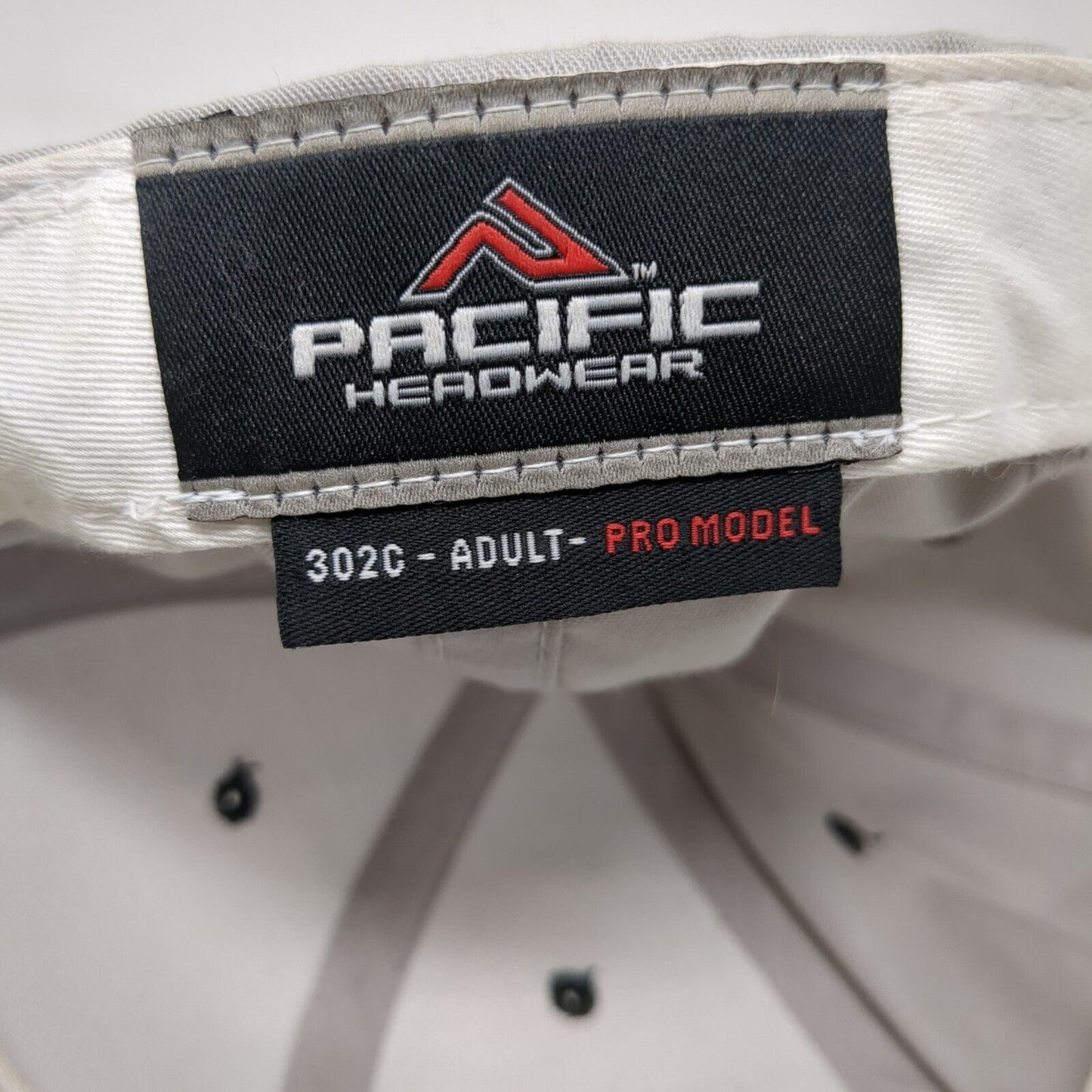 Pacific Headwear Adult Strapback Hat Gray One Size Adjustable Pro Model Blank