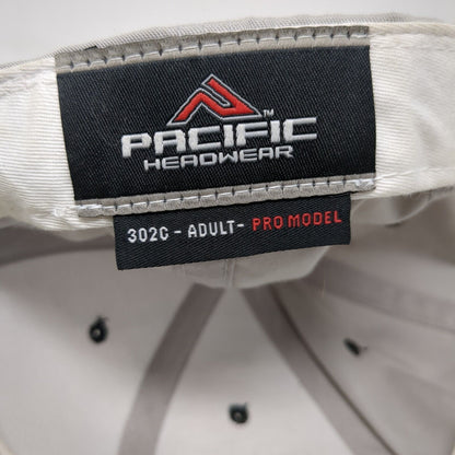 Pacific Headwear Adult Strapback Hat Gray One Size Adjustable Pro Model Blank