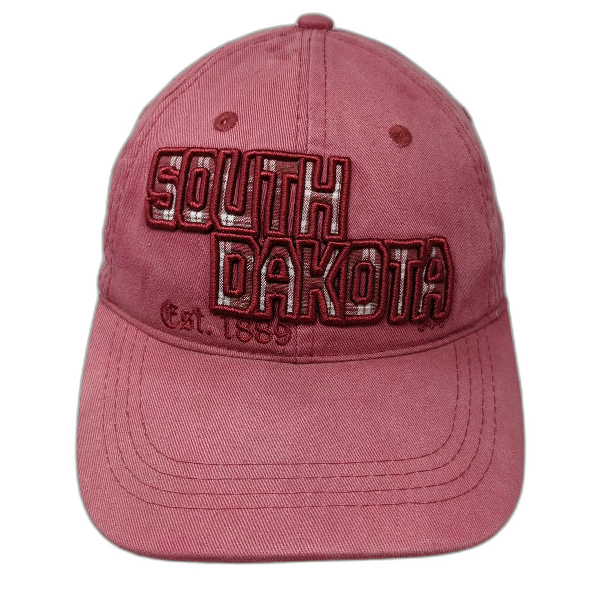 RPG South Dakota Red Baseball Cap One Size Embroidered Strapback Souvenir Hat