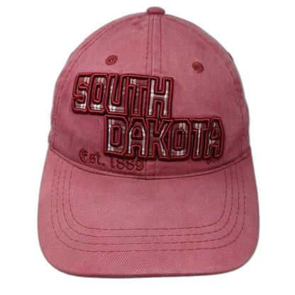 RPG South Dakota Red Baseball Cap One Size Embroidered Strapback Souvenir Hat