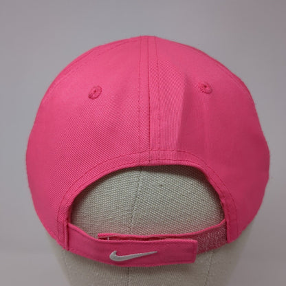 Nike Strapback Hat Pink 4-6X Adjustable Embroidered Swoosh 6 Panel Just Do It