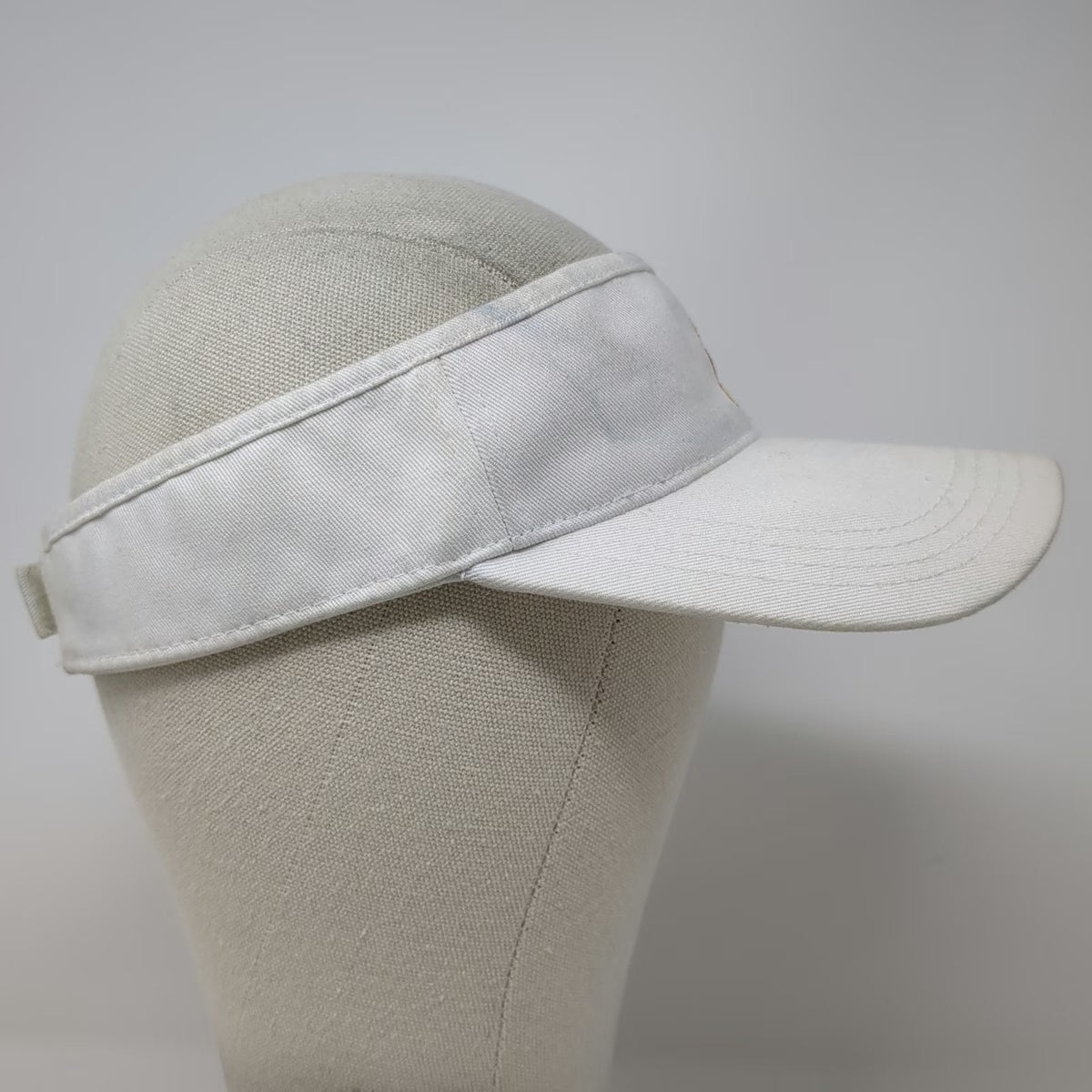 American Needle Visor White One Size Indian Wells Tennis Garden Strapback Hat