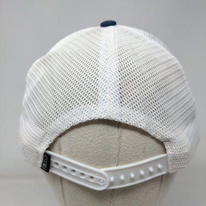Fintech Patch Snapback Mesh Back Trucker Hat Blue OSFA Colorblock