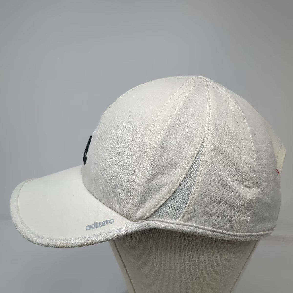 Adidas Baseball Cap White One Size Adizero Performance Logo Strapback Hat