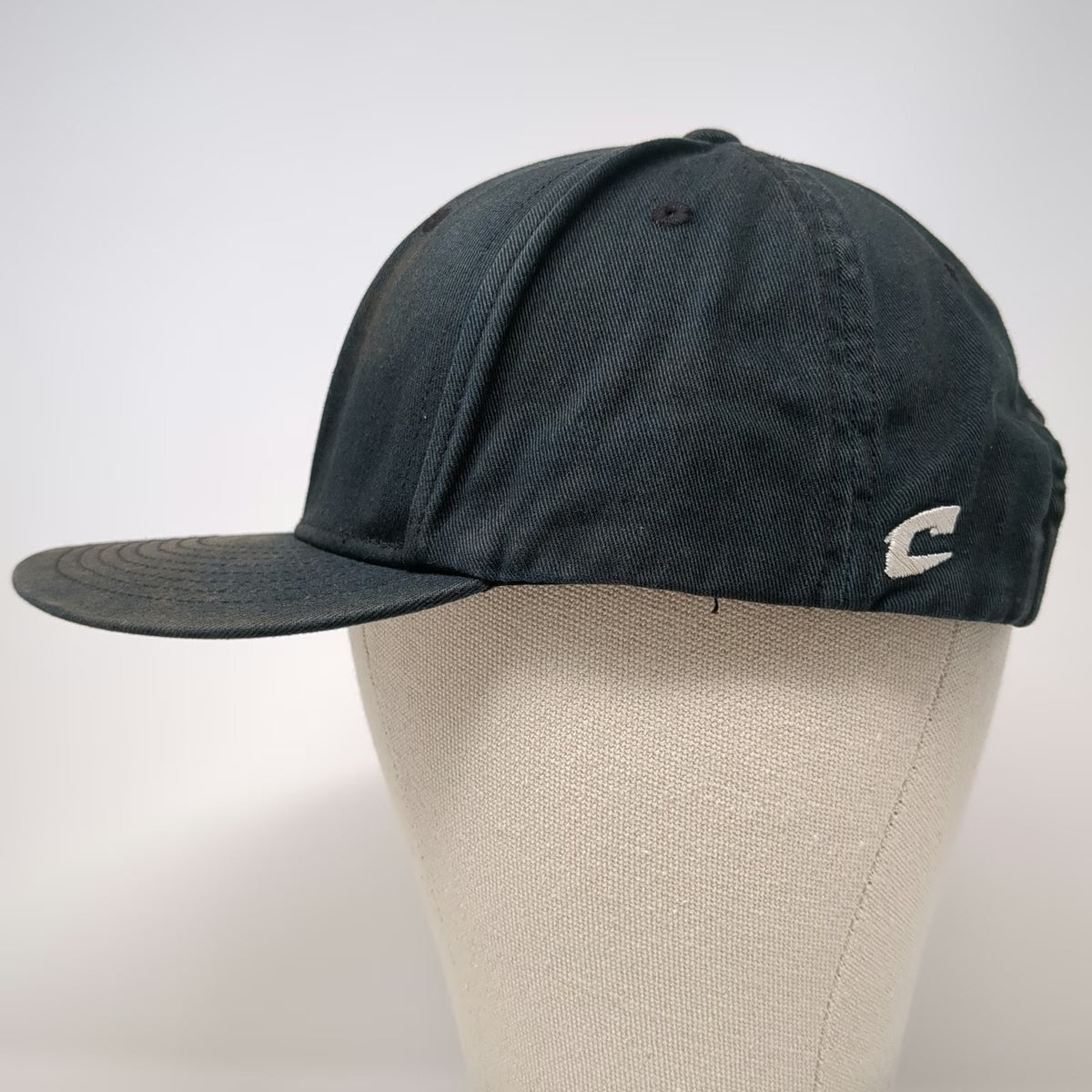 Champro Snapback Black XL Embroidered Letter M Gray Underbrim Sports Hat