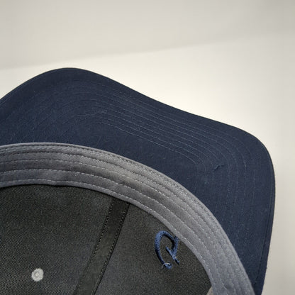 Richardson Snapback Mesh Back Trucker Hat Gray One Size Letter Logo