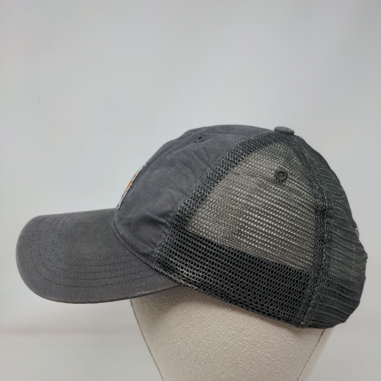 Carhartt Snapback Trucker Hat Gray One Size Adjustable Mesh Back 6 Panel