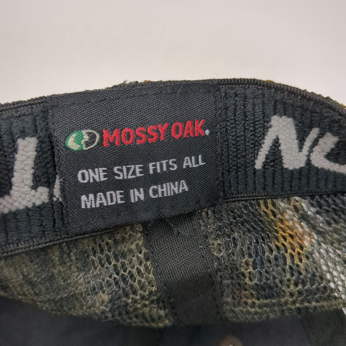 Mossy Oak Champion Technologies Baseball Cap Brown OSFM Mesh Camo Stretch Fit