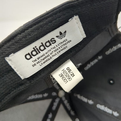 Adidas Baseball Cap Black Camo One Size Trefoil Logo Adjustable Plaque Hat